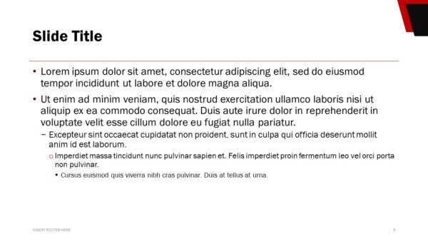 Colorblock PowerPoint Template 05 - Ruby + Citrine