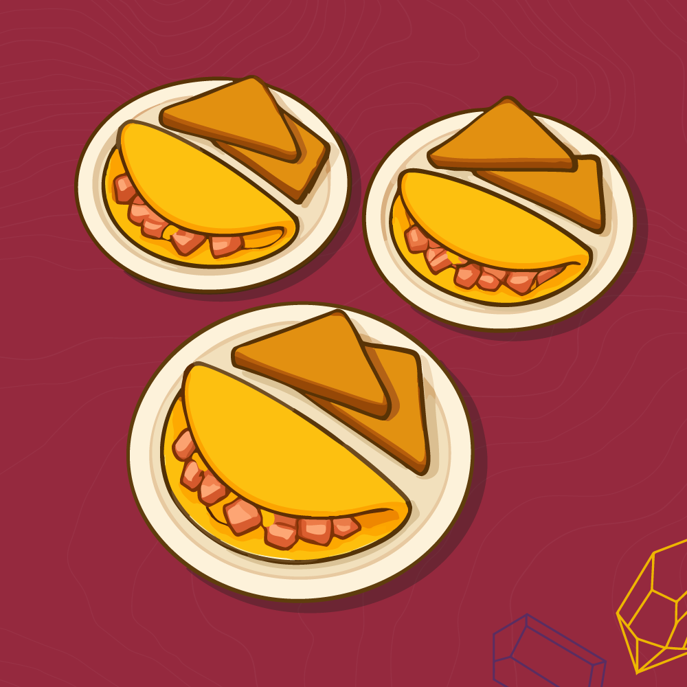 PowerPoint design agency omelette: Continental breakfast at a hotel
